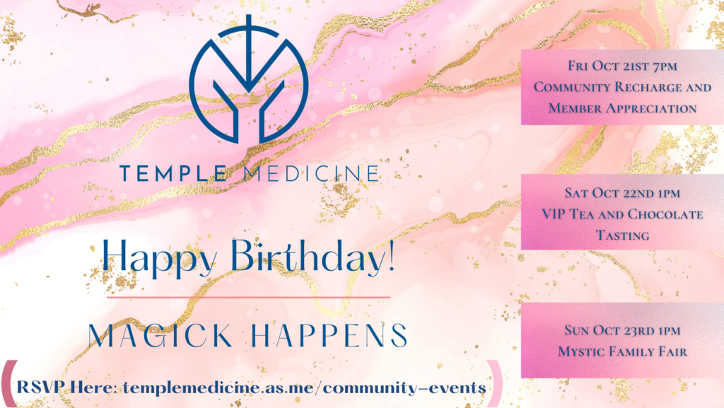 Temple Medicine 1-year anniversary