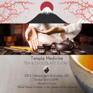 Temple Medicine VIP Tea and Chocolate Tasting